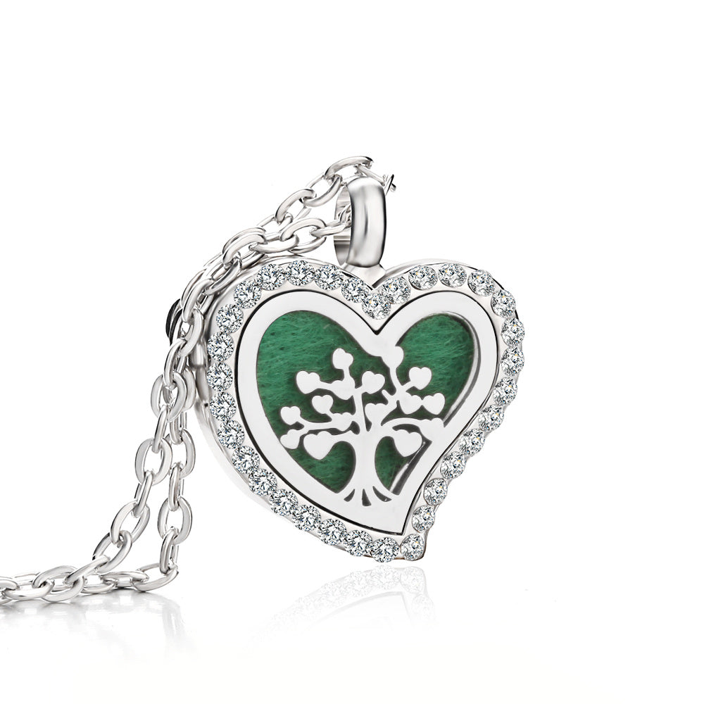 Collier Diffuseur d’Huiles Essentielles Cœur – Bien-Être Nomade | K-AROLE