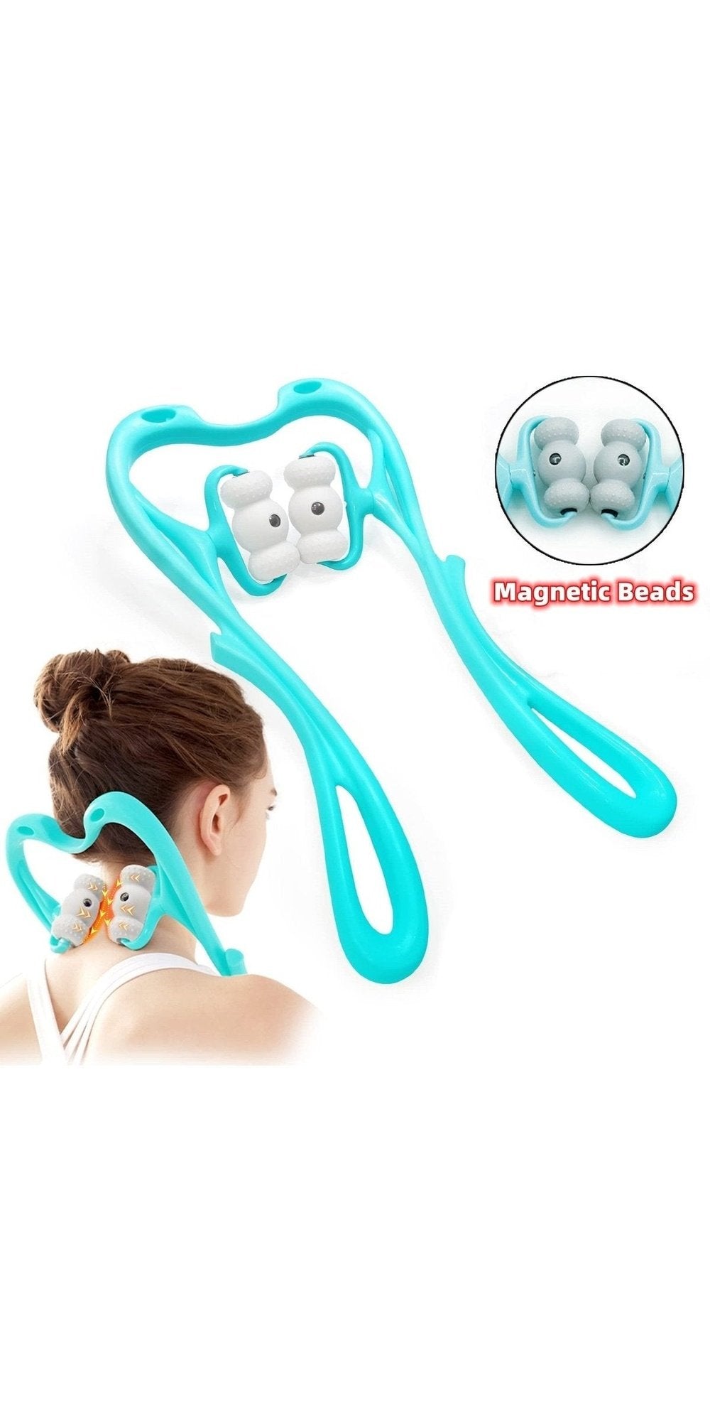 K-AROLE™️ 360° Neck Massager for Deep Tissue with 96 Pressure Points - K-AROLE
