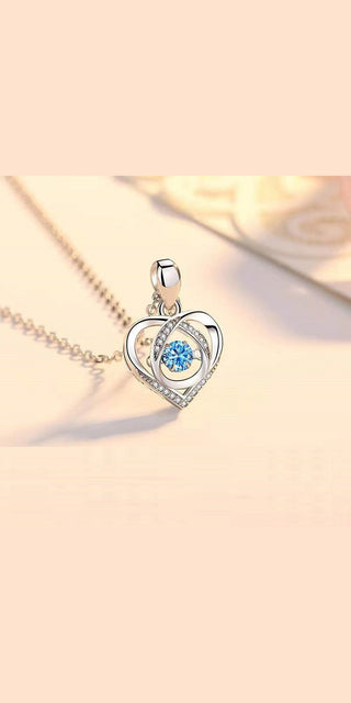 Elegant Heart-Shaped Pendant with Sparkling Rhinestones, Luxury Jewelry Gift for Her from K-AROLE.