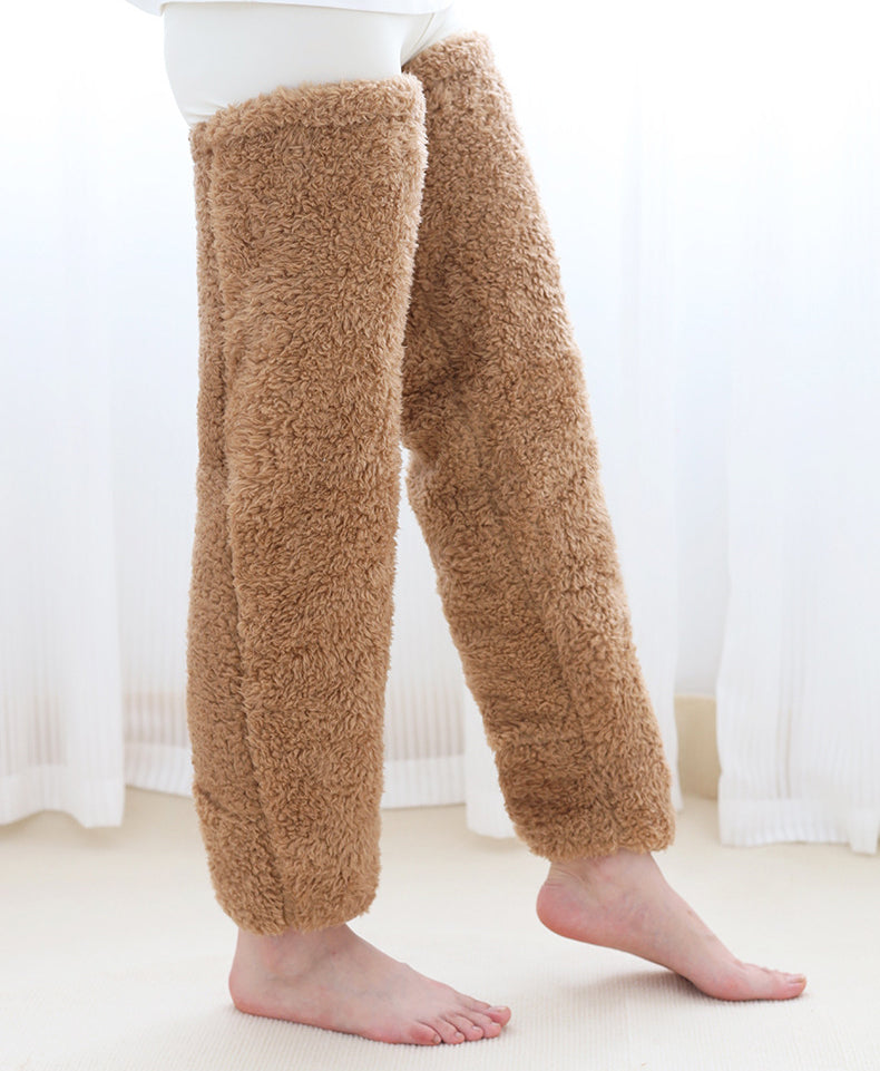 Over Knee High Fuzzy Long Socks Warm Cold Leg Joint