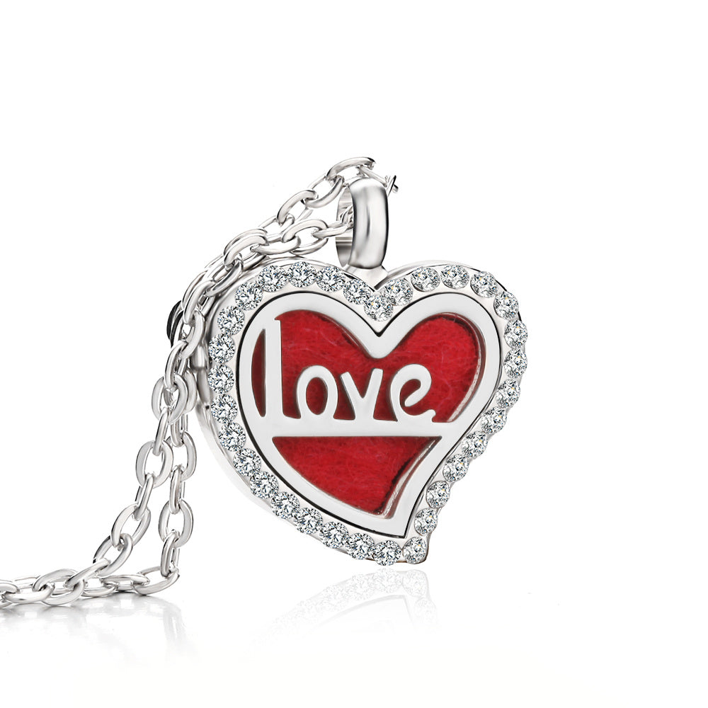 Heart Diffuser Necklace – Scented Jewelry by K‑AROLE™