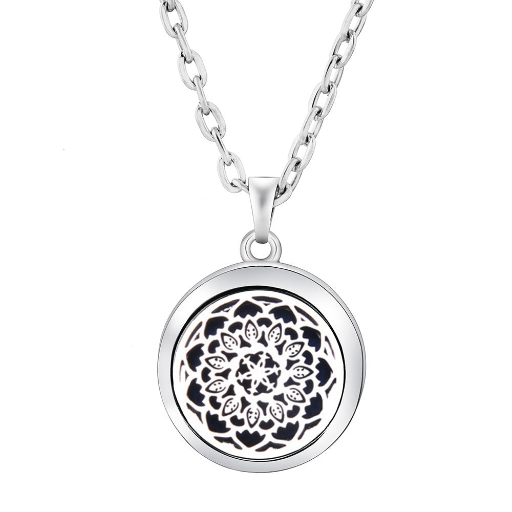 Collier Diffuseur Rond — Arbre de Vie & 9 Motifs