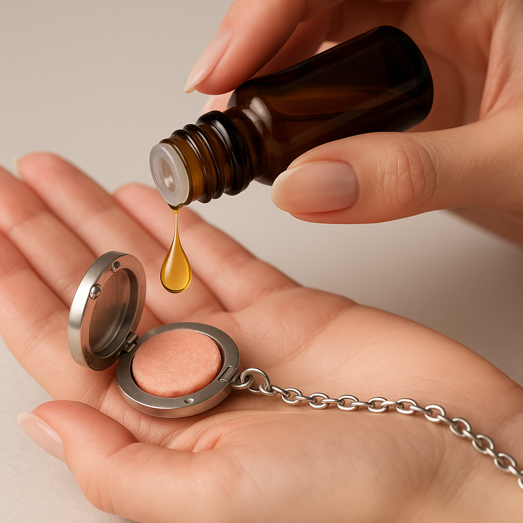 Collier Parfumé – Diffuseur d'Huiles Essentielles de Parfum Élégant