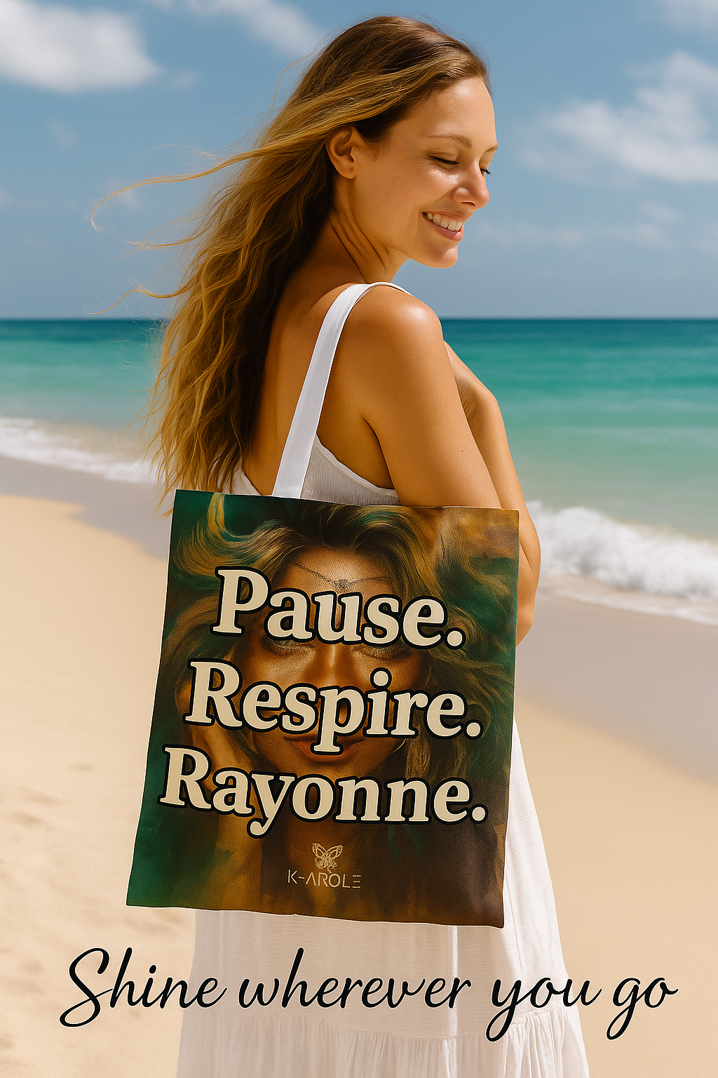 “Shine” Artistic Tote Bag – Light Edition by K-AROLE