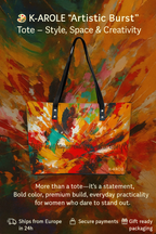 Sac fourre-tout K-AROLE « Artistic Burst » : style, espace et créativité 