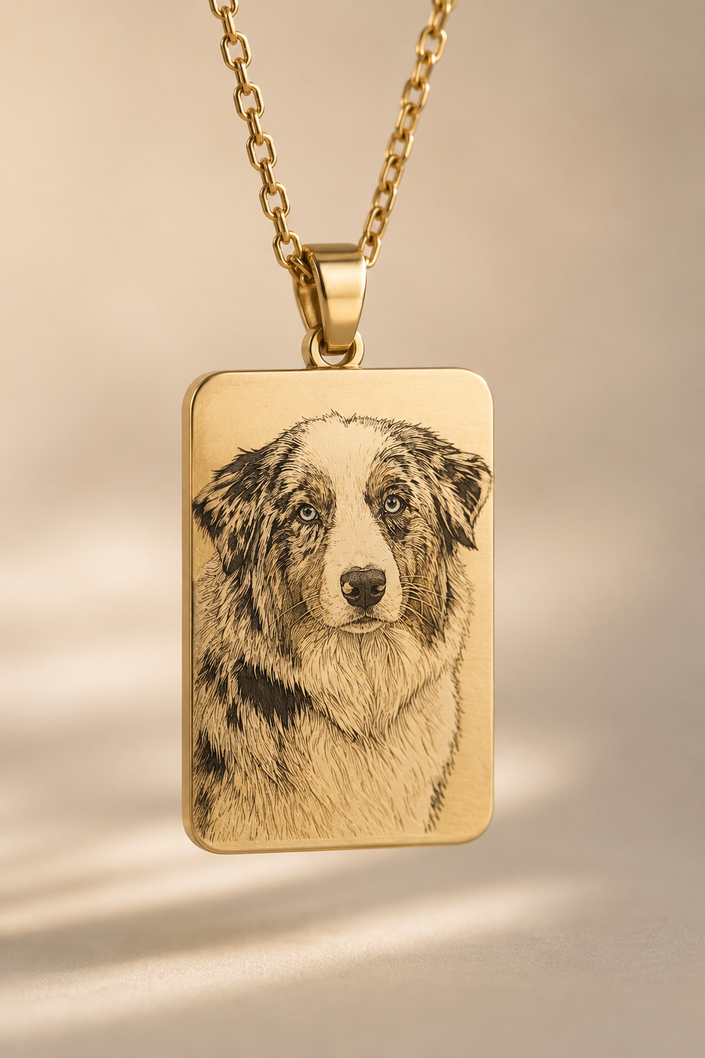 Pendentif Photo Gravée — Bijou Souvenir de Votre Animal
