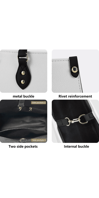 „Diamond Elegance: Werten Sie Ihren Stil mit unserer geometrischen schwarzen Handtasche auf“