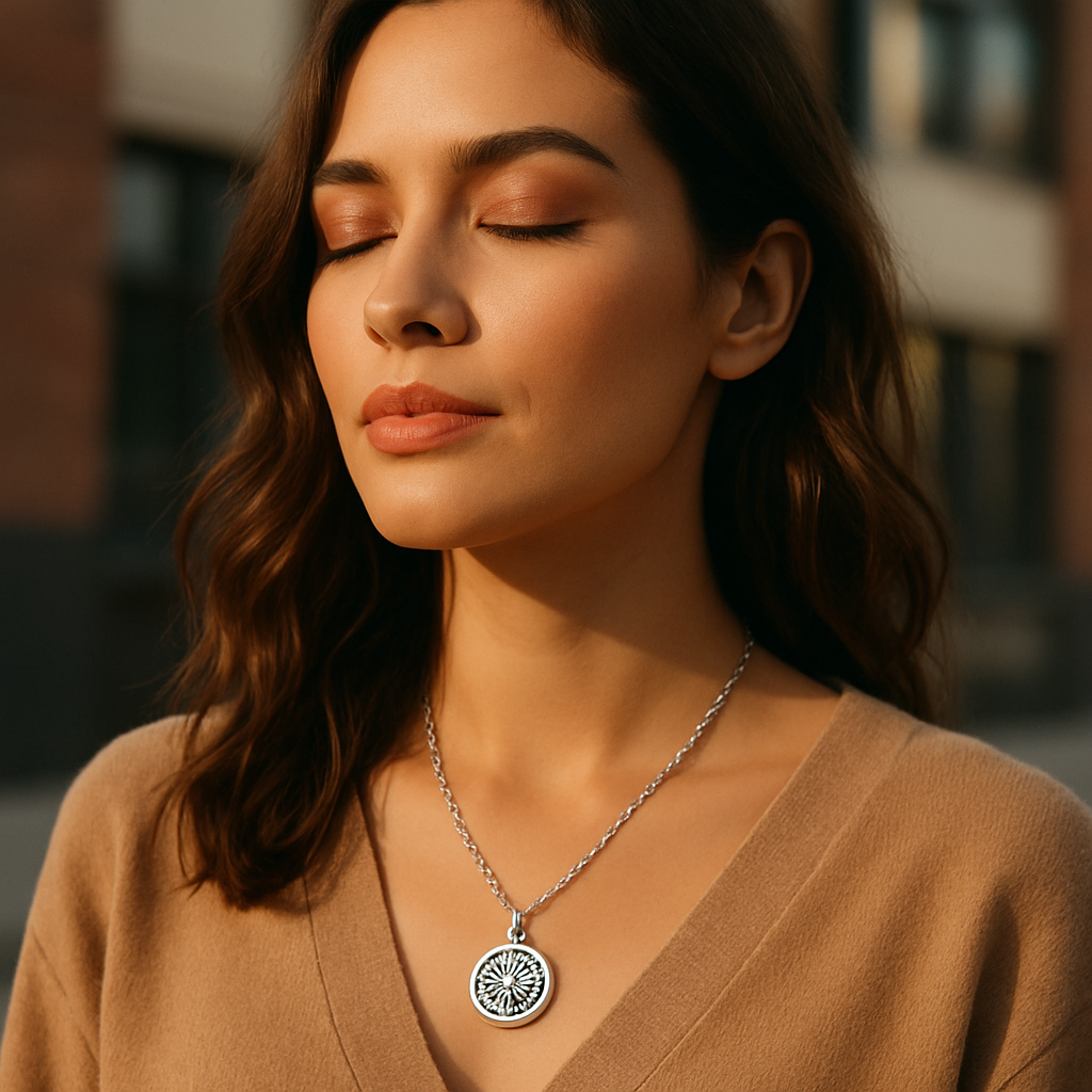 Collier Diffuseur Rond — Arbre de Vie & 9 Motifs