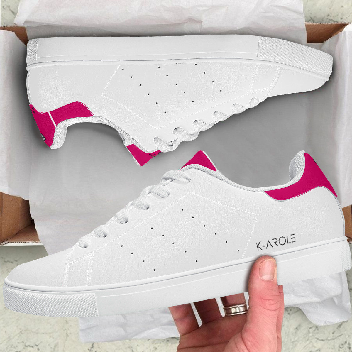 Low-Top Vegan Leather Sneakers – Comfortable & Stylish