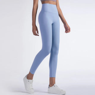 Sleek and stylish high-waisted fitness leggings in a vibrant blue shade from the K-AROLE™️ collection. Designed for a comfortable, flattering fit to elevate your workout style.