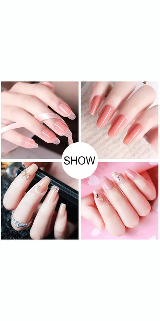 Elegant acrylic nail kit with diverse color options for fashionable nail art at K-AROLE.