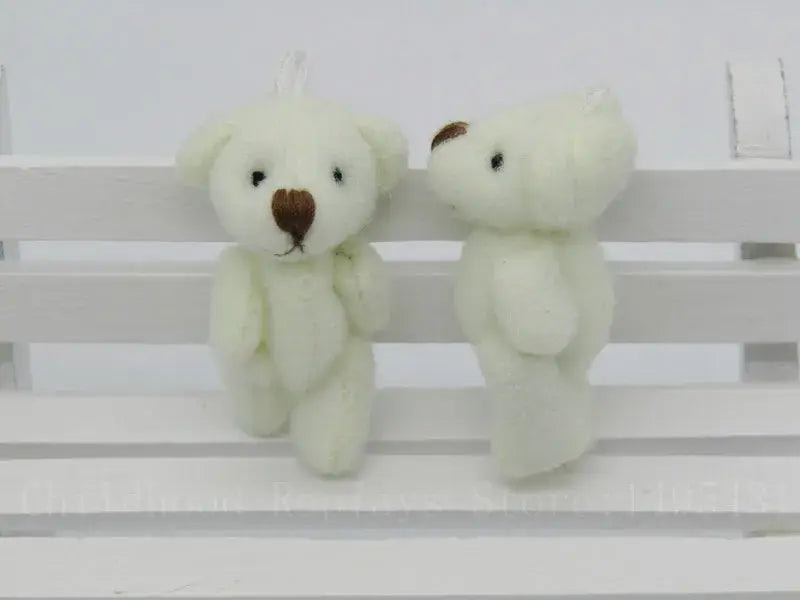 100Pcs/Lot Kawaii Small Joint Teddy Bears Stuffed Plush