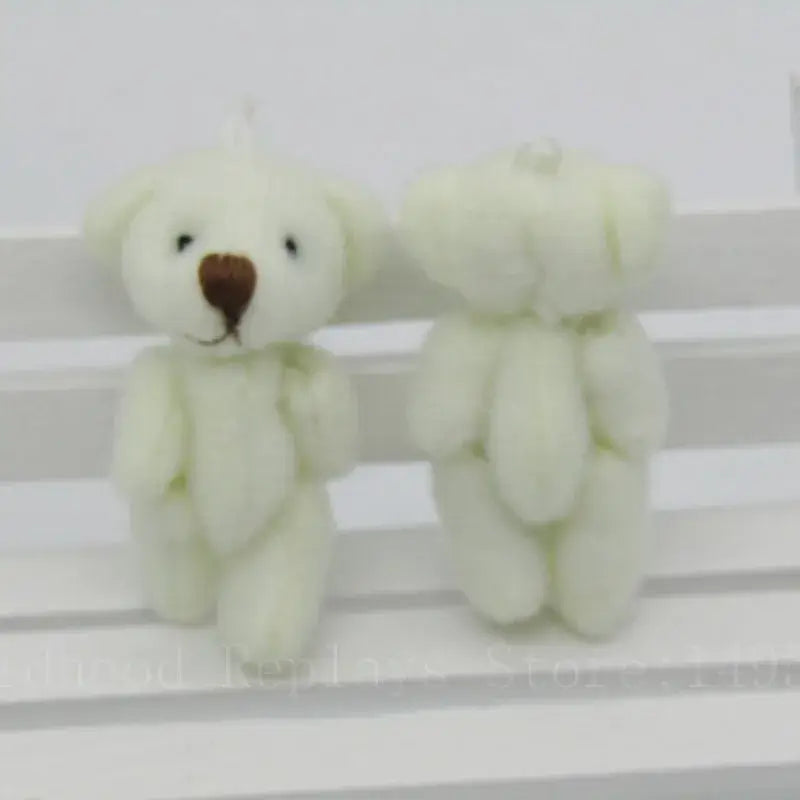 100Pcs/Lot Kawaii Small Joint Teddy Bears Stuffed Plush