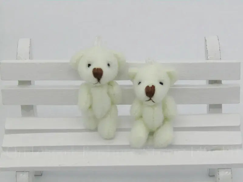 100Pcs/Lot Kawaii Small Joint Teddy Bears Stuffed Plush