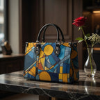 Färgglada blomstertryckt handväska med Chic Tote Design.