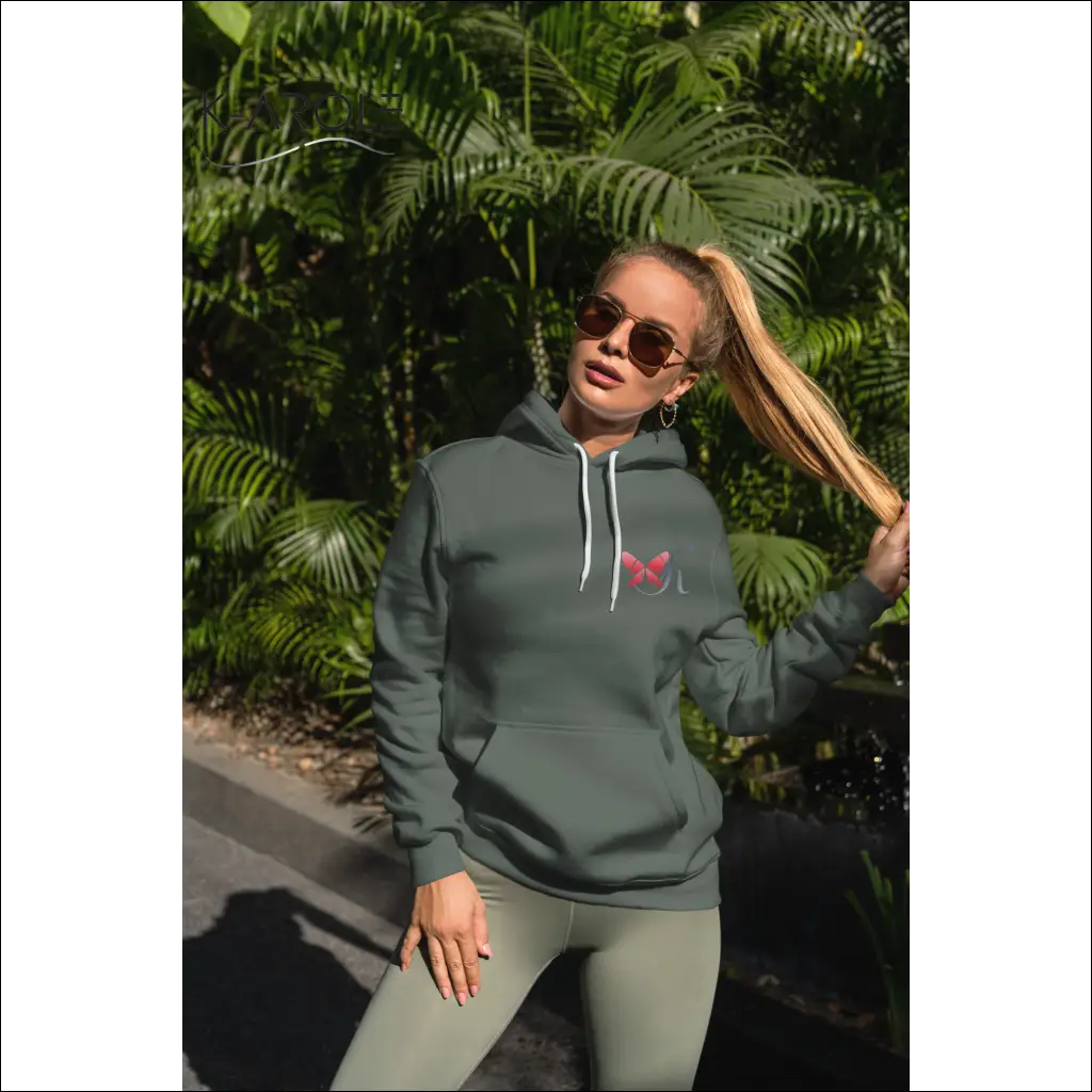 OPTIMIZE_BACKUP_PRODUCT_Hoodie, sweatshirt, hooded  K-AROLE pull vert tendresse