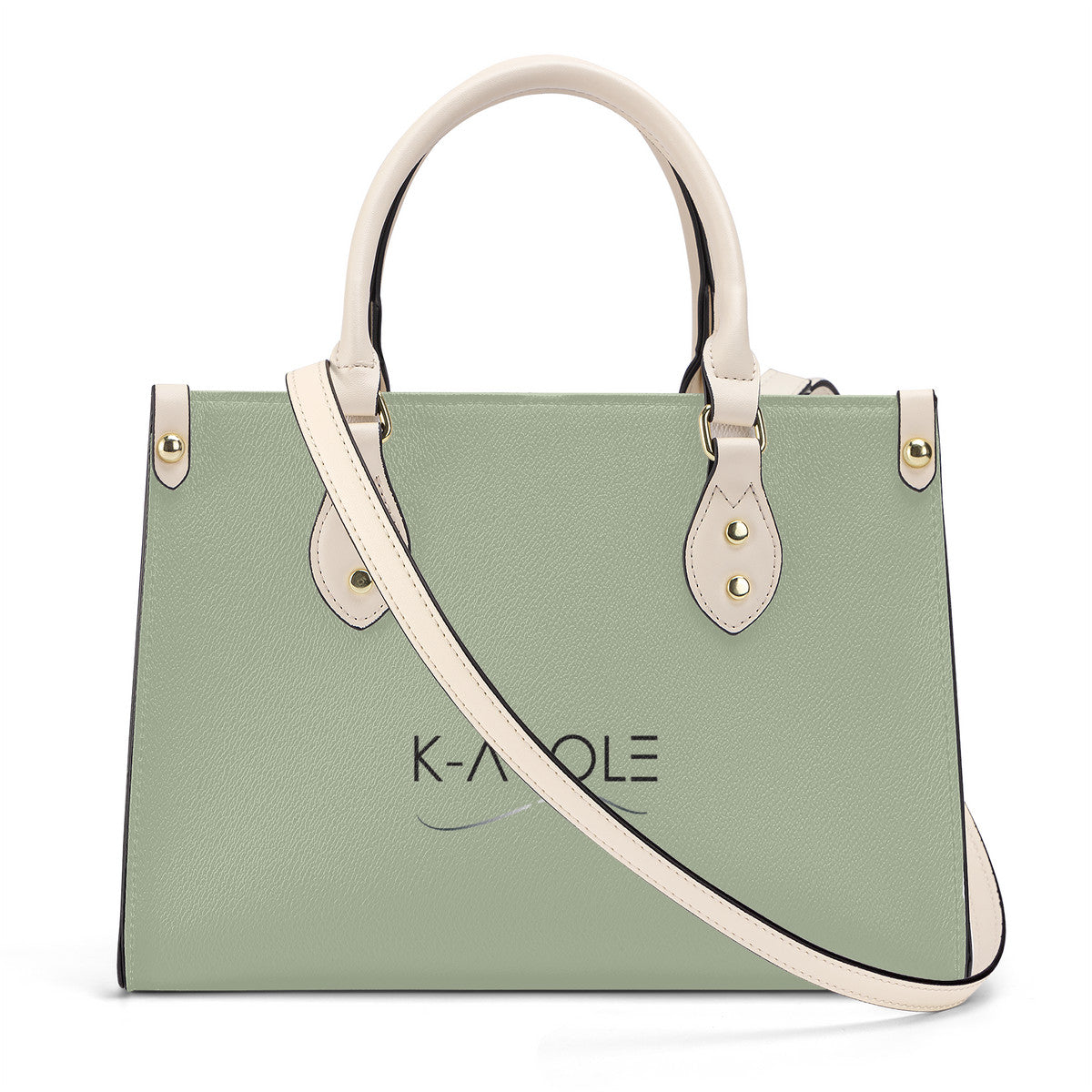 K-AROLE®️ Stylish PU Tote Bag for Women with Custom Print