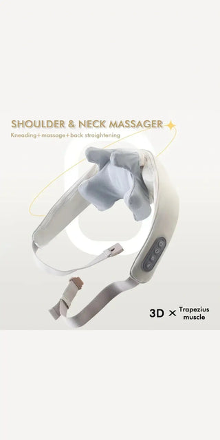 Comfortable neck and shoulder massager with 3D trapezoidal massage design, perfect for relieving tension and stress. K-AROLE's high-quality neck and back massage device.