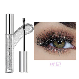 Glamorous diamond-infused mascara for long-lasting, curled eyelashes from K-AROLE. Shimmering eye makeup product offers luxurious beauty enhancement.