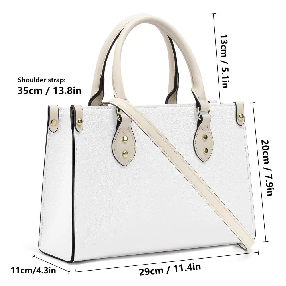 Stylish PU Tote Bag for Women with Custom Print Design