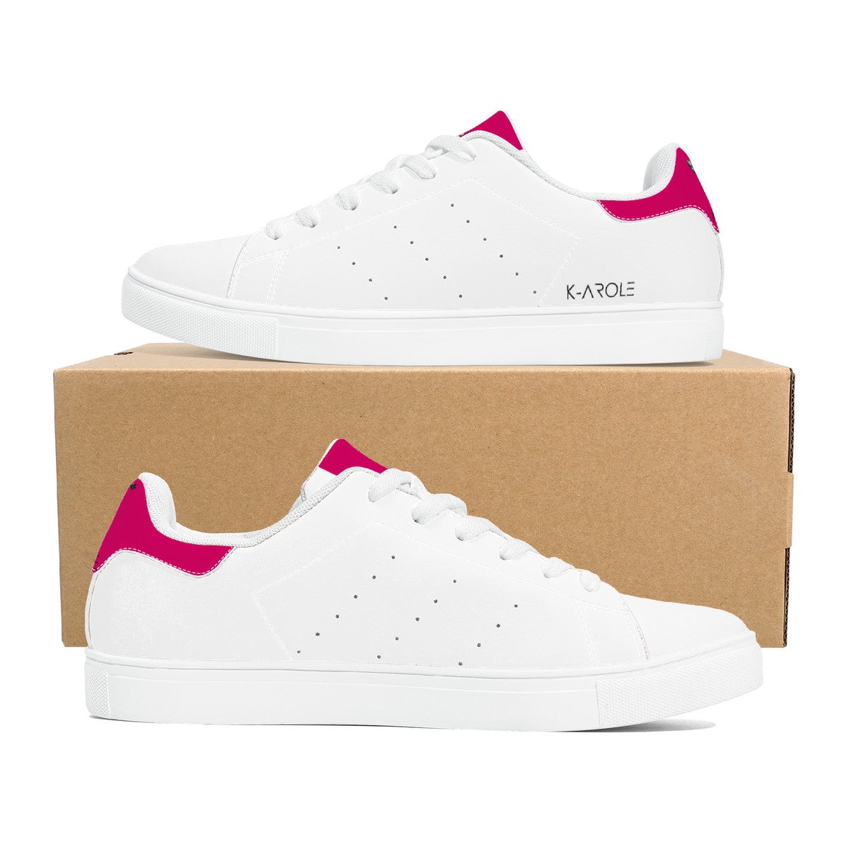 Low-Top Vegan Leather Sneakers – Comfortable & Stylish