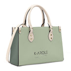 K-AROLE®️ Stylish PU Tote Bag for Women with Custom Print