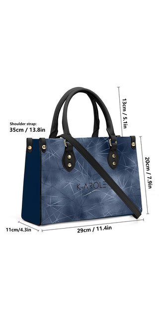 Exquisite suede and leather tote bag by K-AROLE. Stylish and versatile women's accessory for everyday use.