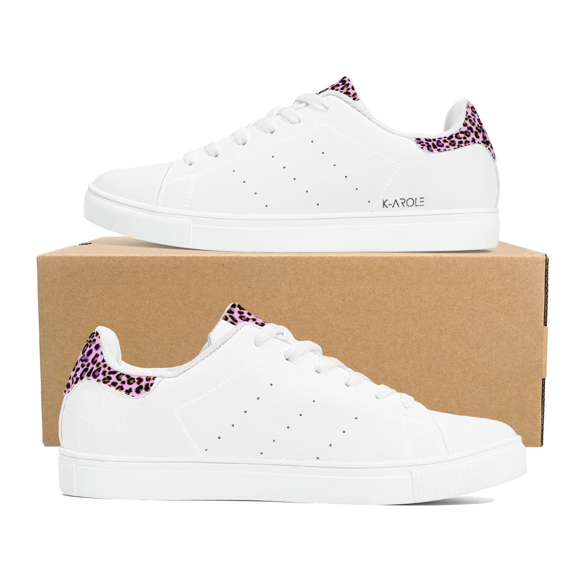 Trendy Low-Top Sneakers | Stylish Synthetic Leather Shoes –