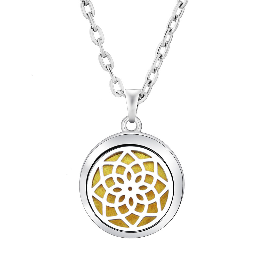 Collier Diffuseur Rond — Arbre de Vie & 9 Motifs