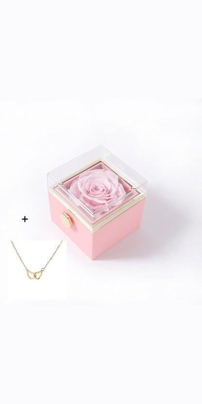 Acrylic Ring Box Valentine’s Day Proposal Confession - Pink