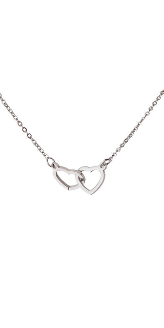 Elegant silver-tone heart-shaped pendant necklace with delicate chain, perfect for a romantic proposal or Valentine's Day gift.