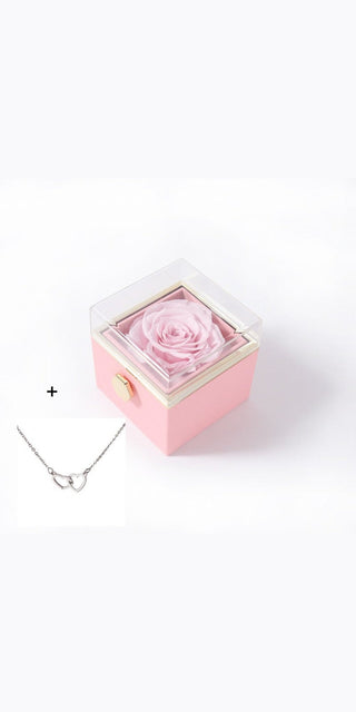 Enchanting rose-filled ring box for Valentine's Day proposal