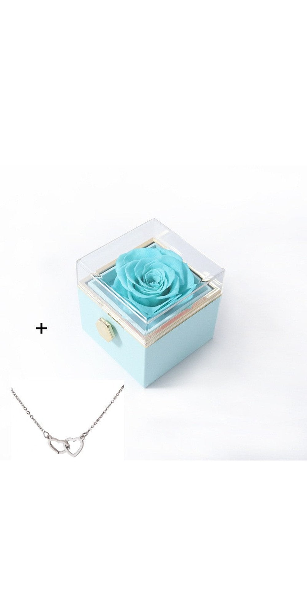 Acrylic Ring Box Valentine’s Day Proposal Confession - Blue