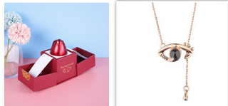 Exquise boîte à bijoux en velours rouge de style vintage K-AROLE™️
