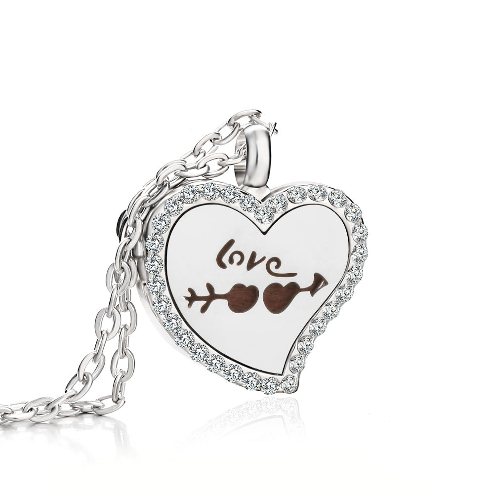 Collier Diffuseur d’Huiles Essentielles Cœur – Bien-Être Nomade | K-AROLE