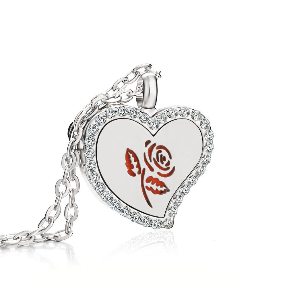 Collier Diffuseur Cœur — 18 Motifs au Choix