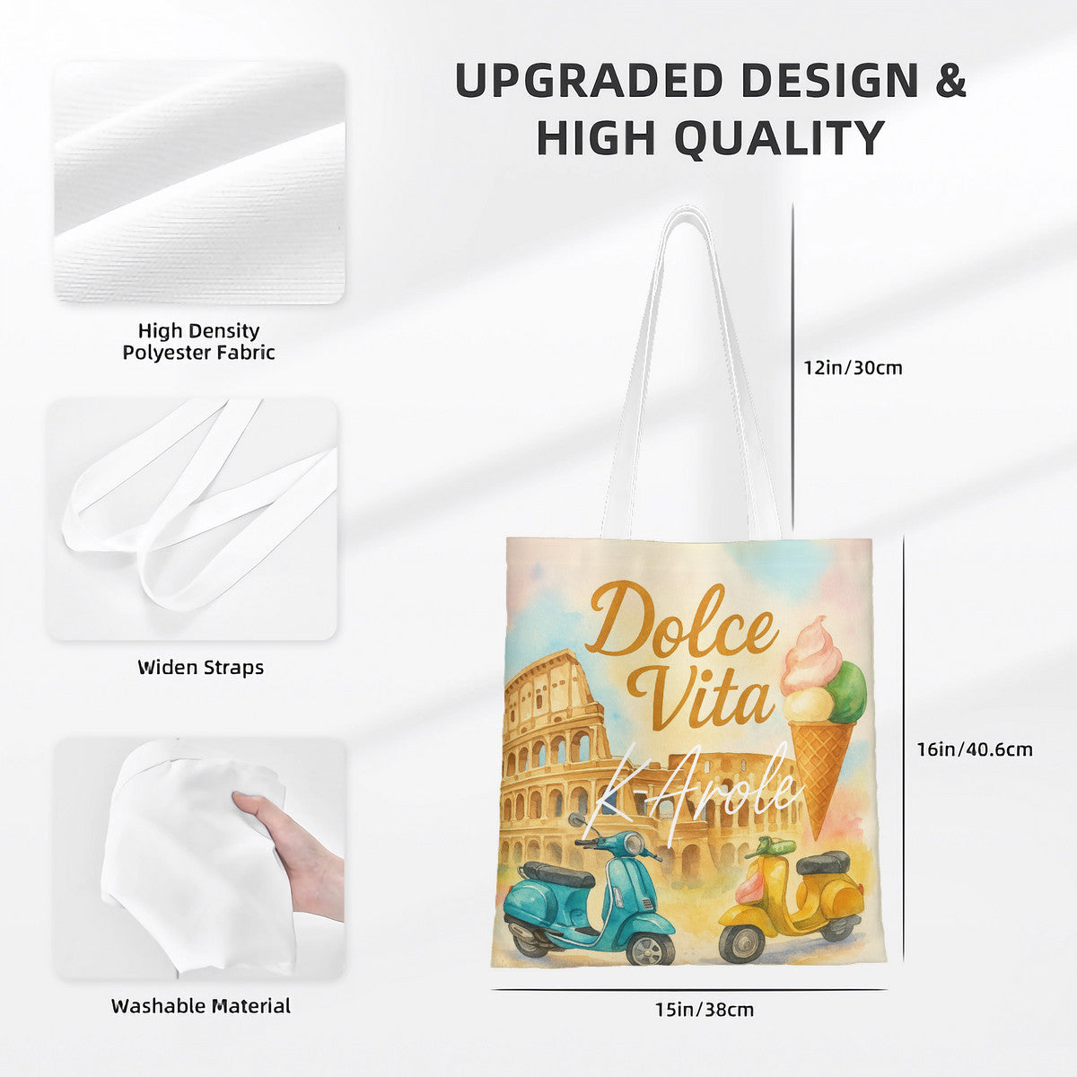 Artistic Tote Bag ’Dolce Vita Tokyo Dreaming’ – Limited