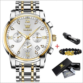 Stylish Stainless Steel Watch with Chronograph Features - Elevate Your Timekeeping with Precision and Sophistication