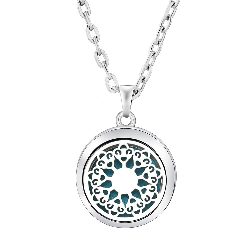 Collier Diffuseur Rond — Arbre de Vie & 9 Motifs