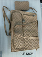 Sac fourre-tout tendance pour femme, isotherme, étanche, à bandoulière, pour ordinateur, matelassé, grande capacité, avec porte-monnaie