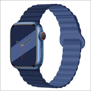 Band Silicone Magnetic Watch Strap - Navy Blue