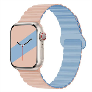 Band Silicone Magnetic Watch Strap - Silt With Mist Blue