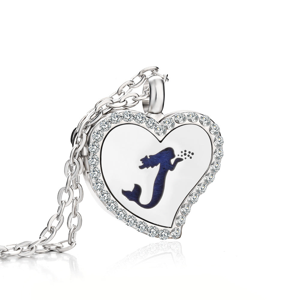 Collier Diffuseur Cœur — 18 Motifs au Choix
