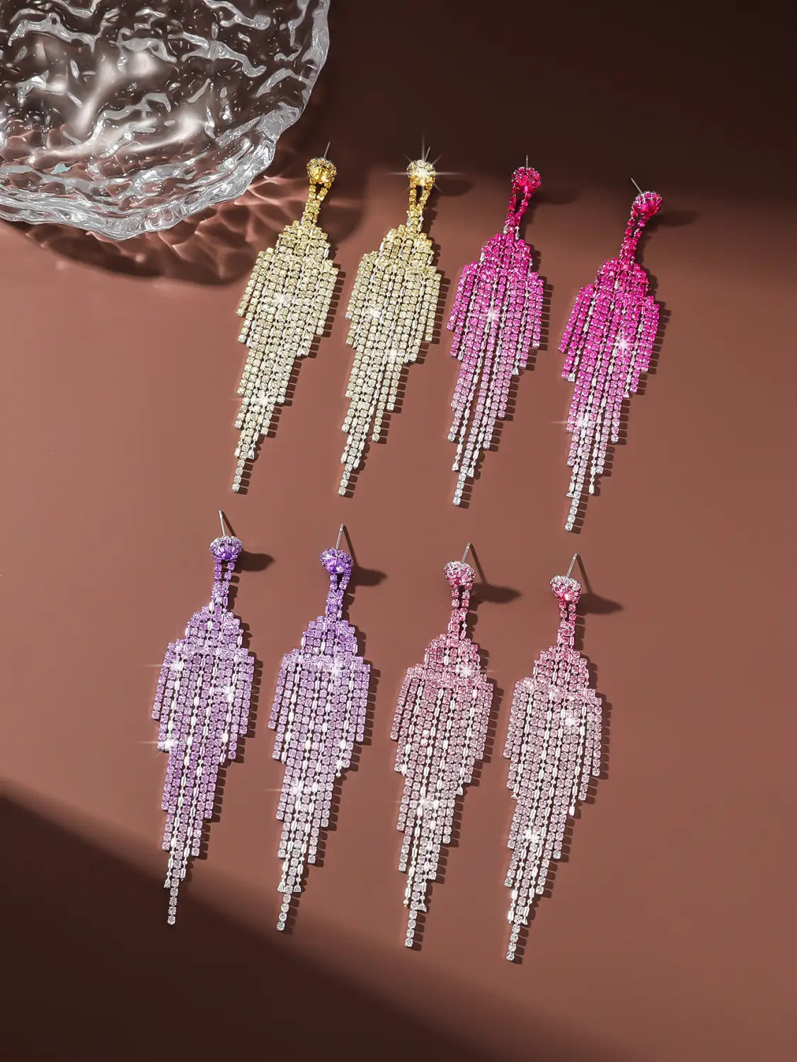 Full Rhinestone Tassel High-grade Affordable Luxury Style