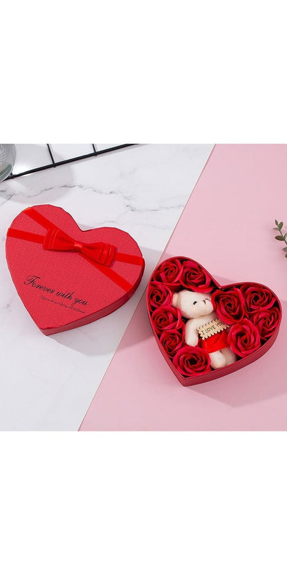 Heart-shaped Rose Red Gift Box New Year Christmas Gift Box Valentine's Day Christmas Gift Mother's Day Birthday Gift