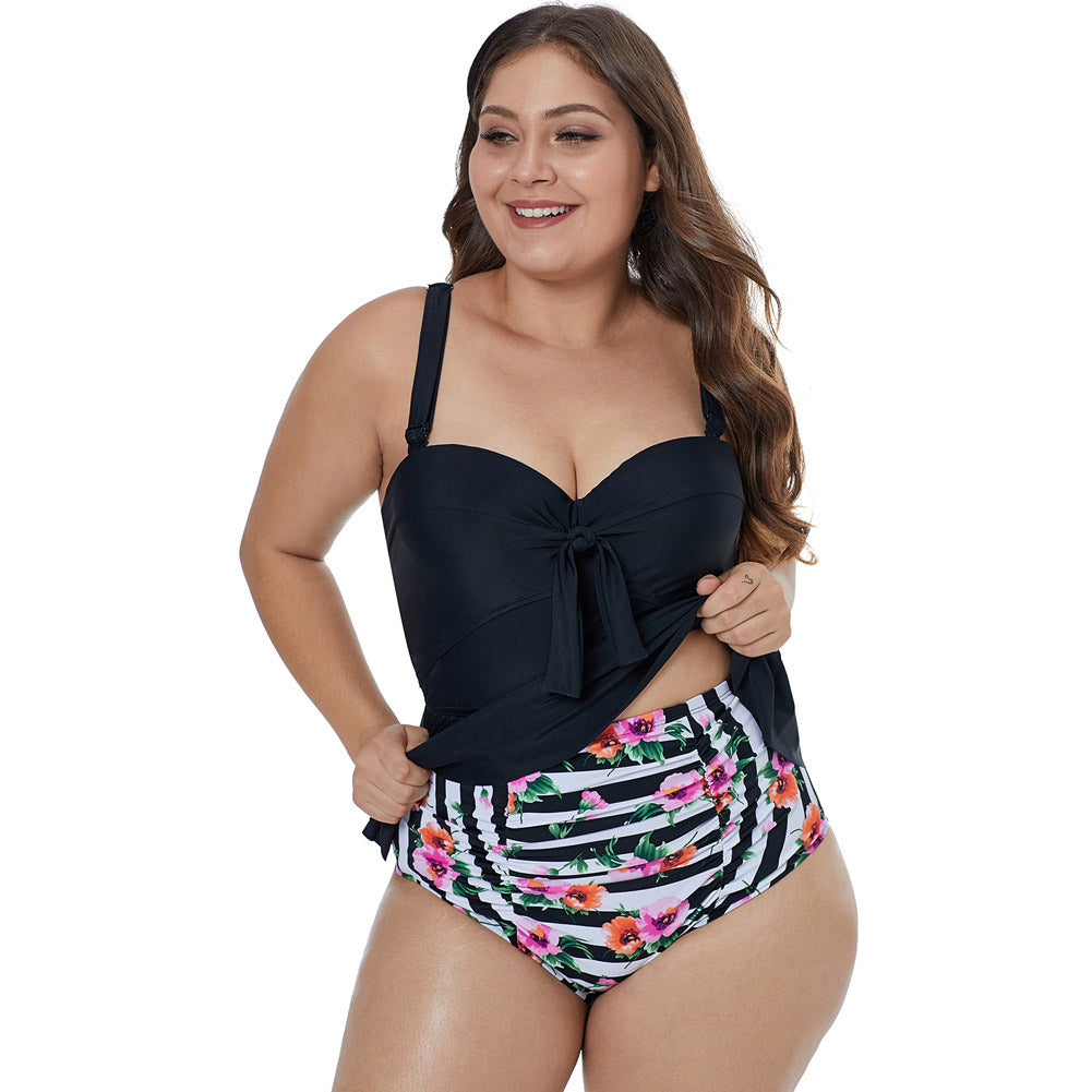 Women’s Conservative Slimming Hot Spring Split Swimsuit