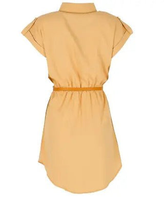 Stunning Belted Chiffon Mini Dress for Women - K - AROLE