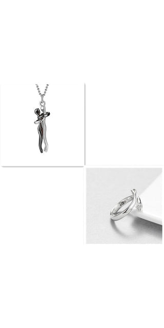Elegant couple's necklace with simple, stylish pendant - the perfect Valentine's Day gift from K-AROLE.