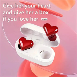 Charming Heart - Shaped Wireless Earbuds for Women - K - AROLE