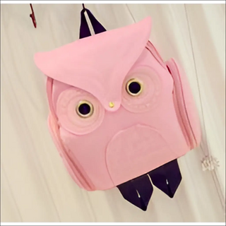 Chic and Charming Black Owl Backpack - sac a dis